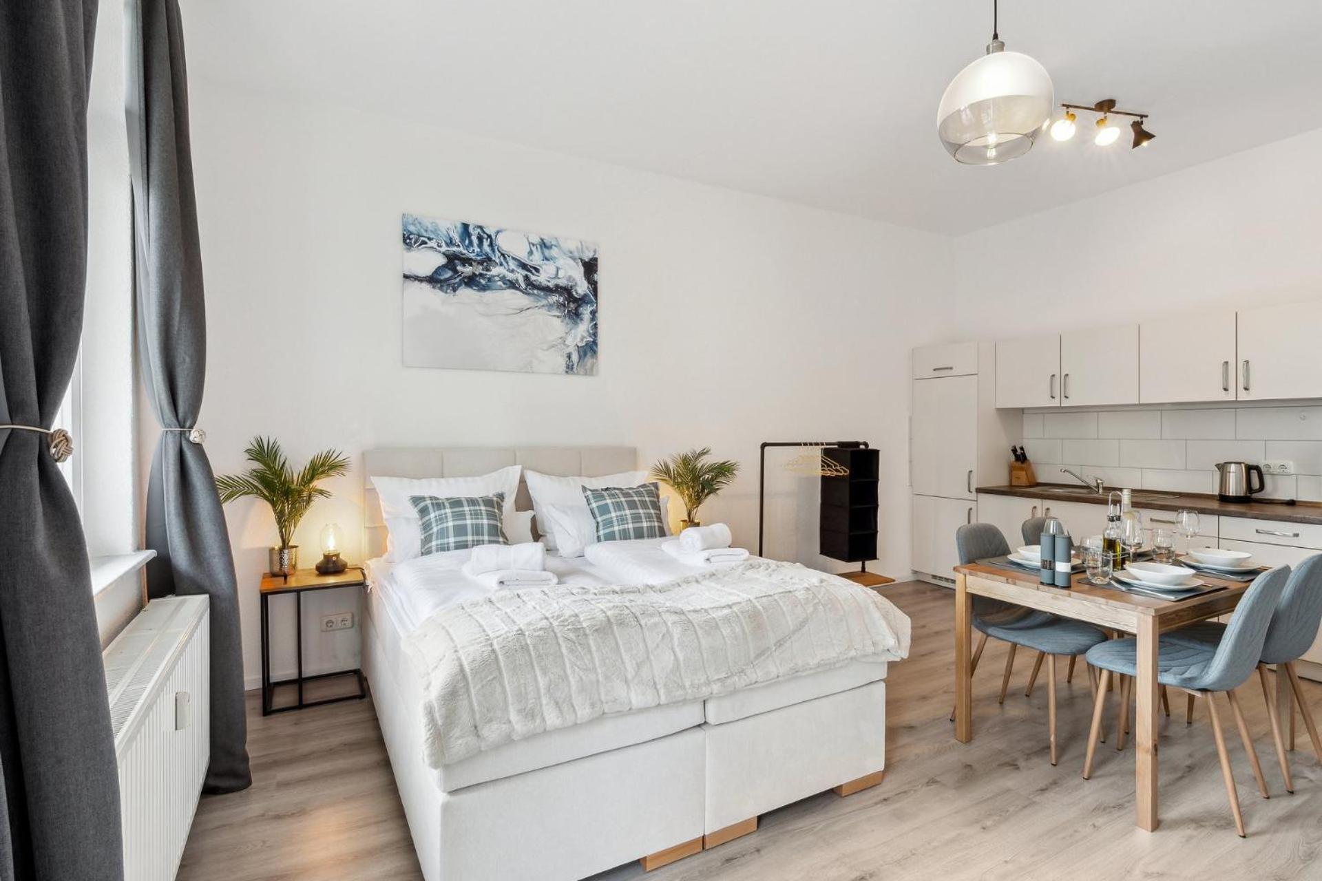 Homespace - Magdeburg - Gemuetliches Apartment Mit Balkon Luaran gambar